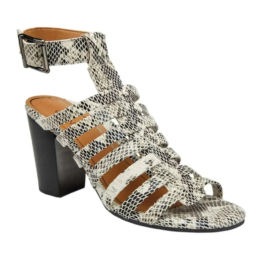 VIONIC Sami Snakeskin Heels in Black and White size‎ 5